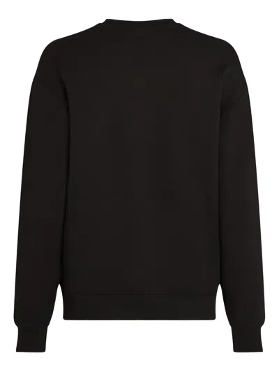 Karl Lagerfeld Rhinestone-embellished Sweatshirt In Black