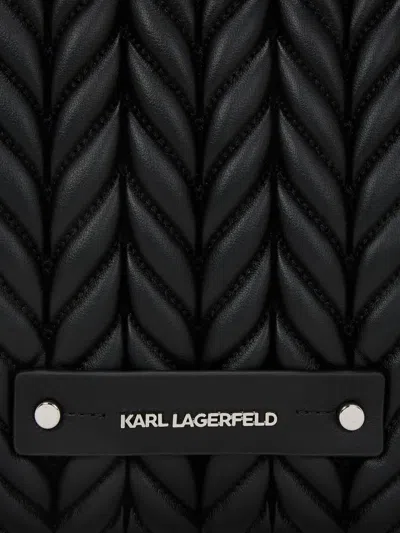 Karl Lagerfeld Medium K/weave Tote Bag In Black