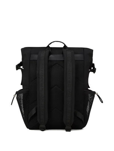 Karl Lagerfeld Jeans Utility Roll-top Drawstring Backpack In Black
