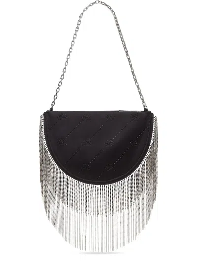 Karl Lagerfeld K/soiree Rhinestone Shoulder Bag In Black