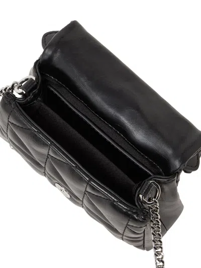 Karl Lagerfeld Black K Kuilt Satchel