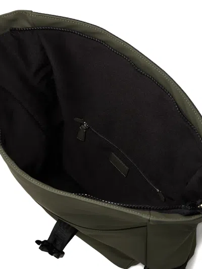 Karl Lagerfeld Jeans Roll-top Buckle Backpack In Green