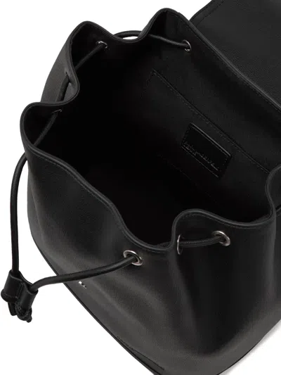 Karl Lagerfeld Jeans Buckle-fastening Drawstring Backpack In Black