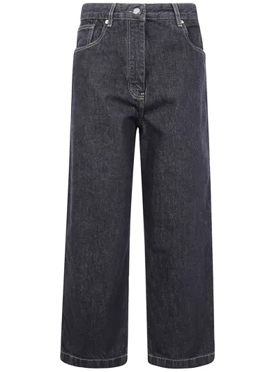 Studio Nicholson Denim Trousers With Belt Loops In Black