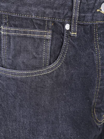 Studio Nicholson Denim Trousers With Belt Loops In Black