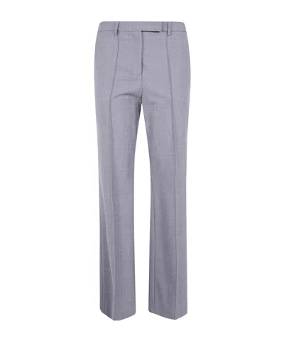 Semicouture Sienna Pleated Trousers In Gray
