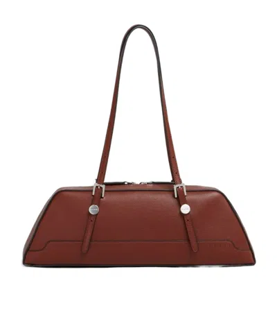Marni Structured Duffle Bag Long Handles In Red