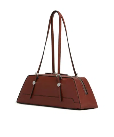 Marni Structured Duffle Bag Long Handles In Red
