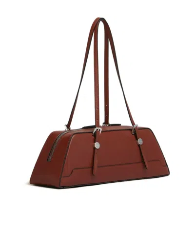 Marni Structured Duffle Bag Long Handles In Red