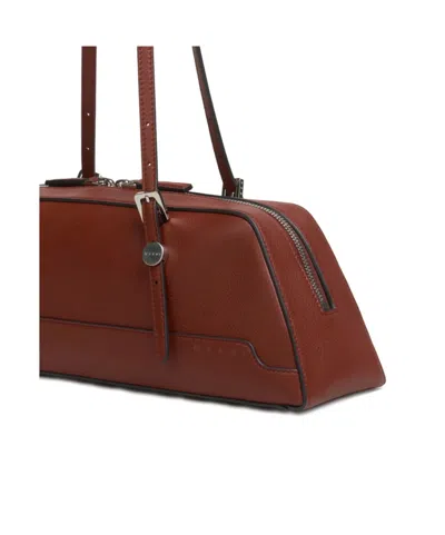 Marni Structured Duffle Bag Long Handles In Red