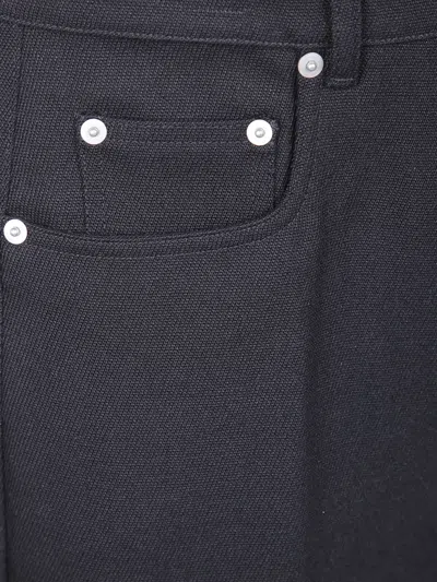 Rick Owens Bolan Bootcut Belt Loop Five Pocket Trousers In Black