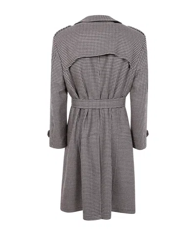 Tagliatore "born" Men's Trench Coat In Gray