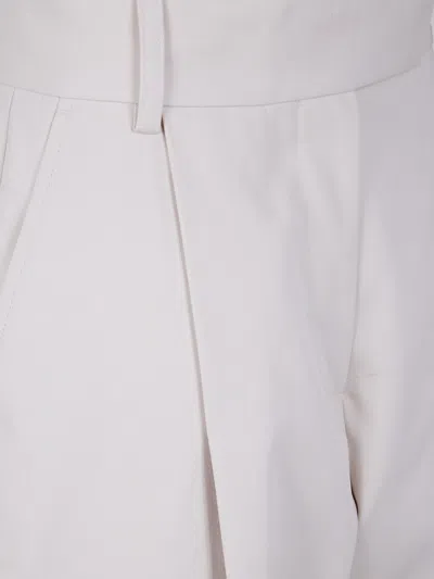 Studio Nicholson Double Pleat Wide Leg Trousers In Gray