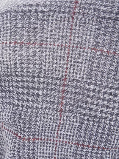 Jean Paul Gaultier Mesh Skirt Double Layer Printed In Gray