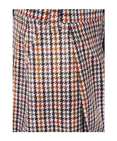 Pierre-louis Mascia Houndstooth-pattern Pleated-front Trousers In Multi