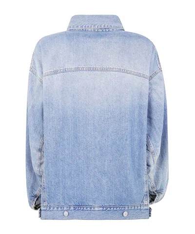 Haikure "janet" Chest Pockets Collared Jacket In Blue