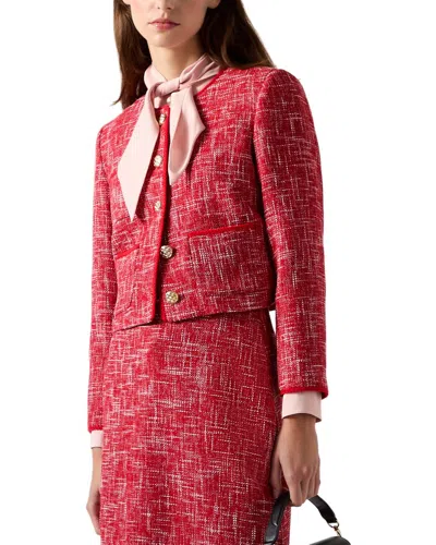 Lk Bennett Alexa Jacket In Red