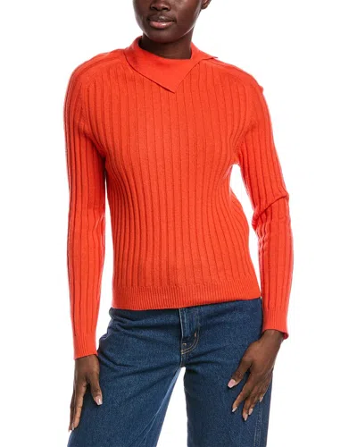 Malo Cashmere Donna Wool & Cashmere-blend Sweater In Orange