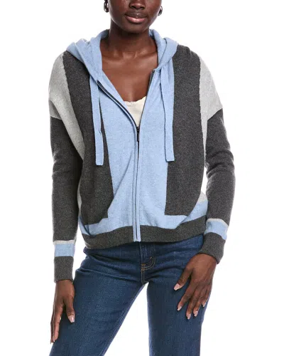 Scott & Scott London Angelina Cashmere Hoodie In Gray