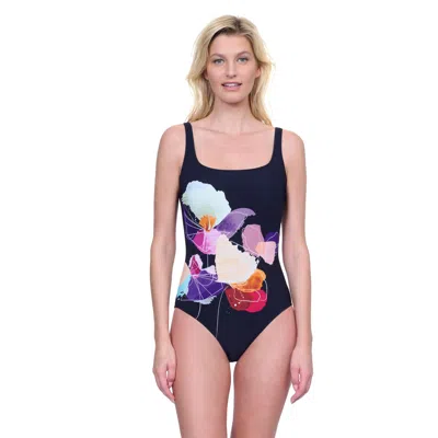 Gottex Enchanted Sun Square Neck One Piece In Multi
