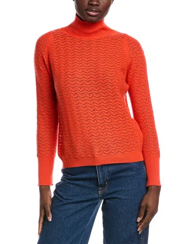Malo Cashmere Donna Wool & Cashmere-blend Sweater In Orange