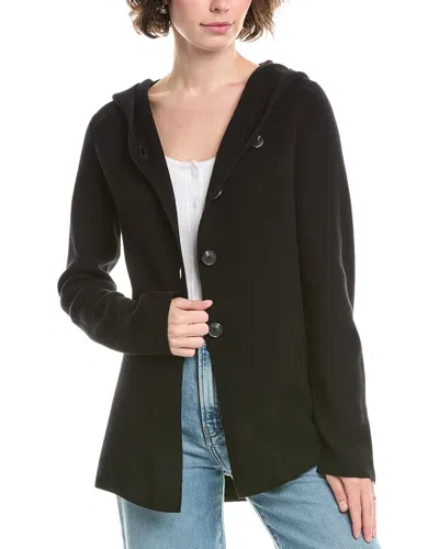 Raffi Hooded Wool & Cashmere-blend Blazer In Black