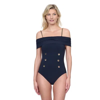 Gottex Monte Carlo Off Shoulder One Piece In Black