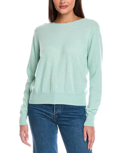 Brodie Cashmere Beaulah Cashmere Button Cardigan In Blue