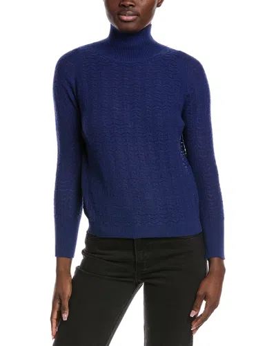 Malo Cashmere Donna Wool & Cashmere-blend Sweater In Blue