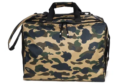 Pre-owned Bape 1st Camo 3way Bag In Yellow