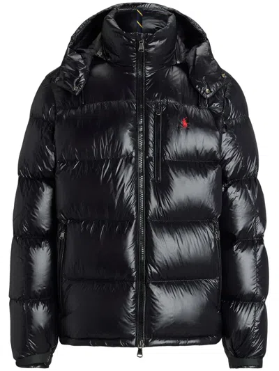 Polo Ralph Lauren El Cap Recycled Nylon Bomber In Black