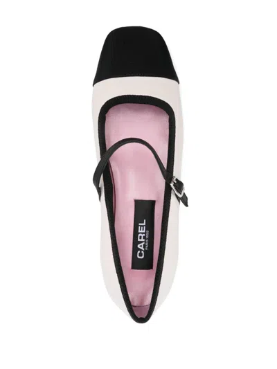 Carel Paris Gisele Bicolor Ballet Flats In Neutral