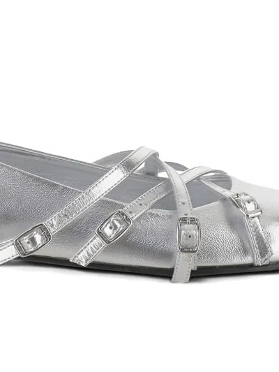 Carel Paris Eloise Ballerinas - Carel - Leather - Silver In Silver