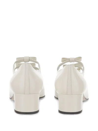 Carel Paris Kinette Leather Mary Jane Pumps In White