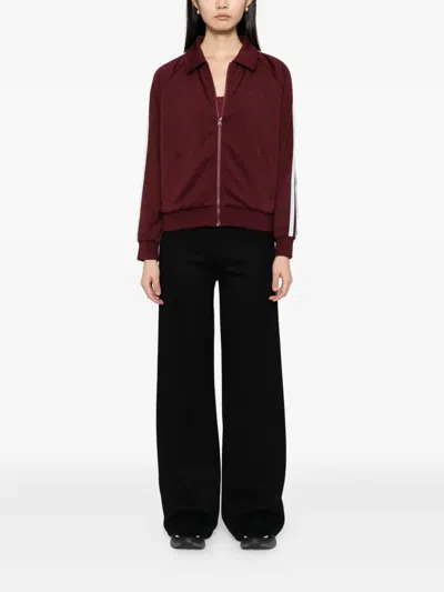 The Upside Vitesse Pari Track Jacket In Burgundy