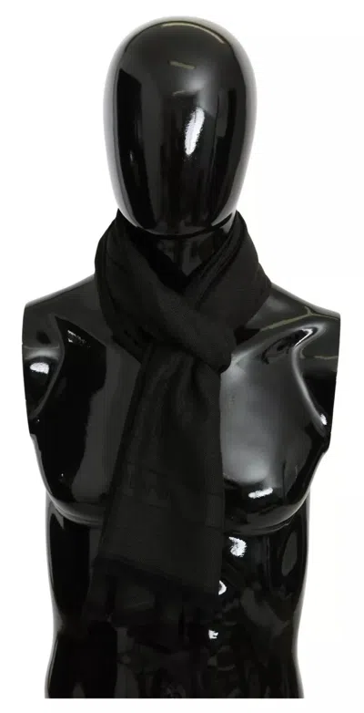 Pre-owned Dolce & Gabbana Green Brown Wrap Cashmere Shawl Men's Scarf ()