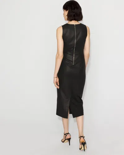 White House Black Market Coated Denim Sheath Dress