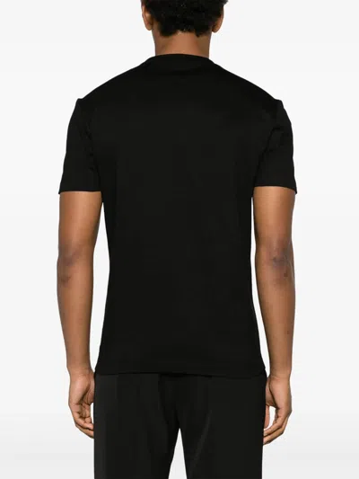 Versace Medusa Logo T-shirt In Black