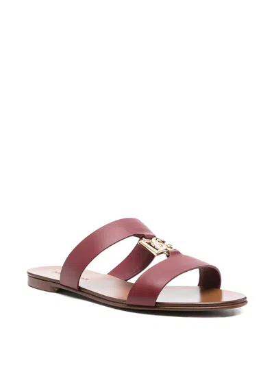 Dolce & Gabbana Leather Shoes In Red