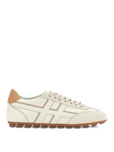 Hogan Nappa Leather Olympia Sneakers In White