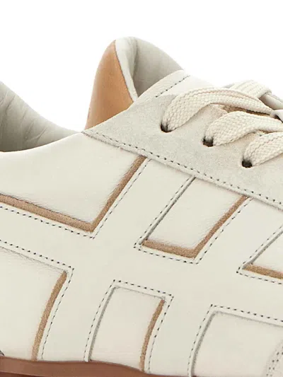 Hogan Nappa Leather Olympia Sneakers In White