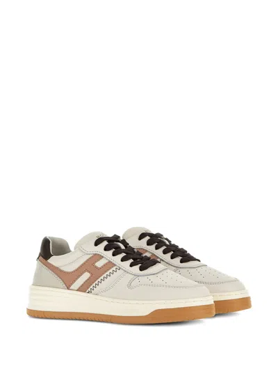 Hogan Sneakers With Perforated Toe Box And Contrasting Accents In Multi