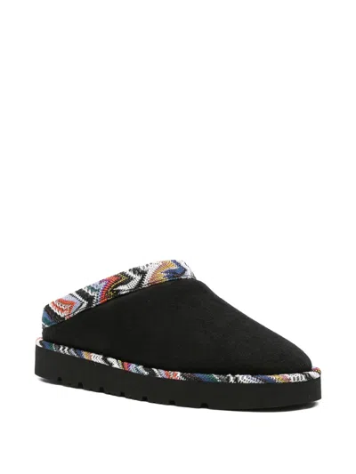 Missoni Patterned-trim Slippers In Multi