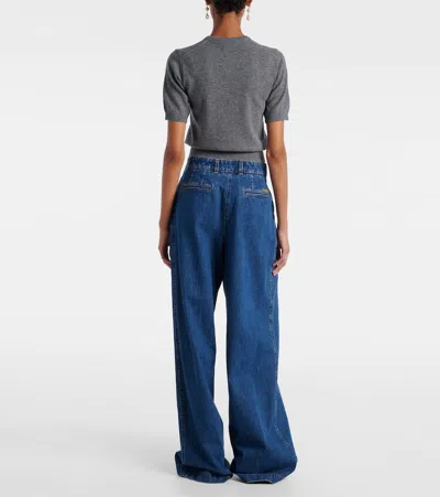 Dolce & Gabbana 5 Pocket Denim Pants In Blue