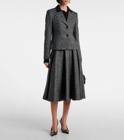 Dolce & Gabbana Jacket With Melange Effect Dolce E Gabbana In Gray