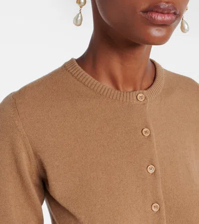 Dolce & Gabbana Cashmere Cardigan In Sand