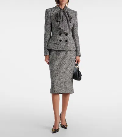 羊毛混纺双排扣夹克