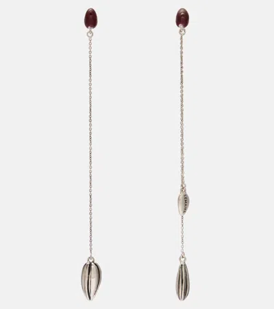 Lemaire Asymmetric Girasol Earrings In Silver