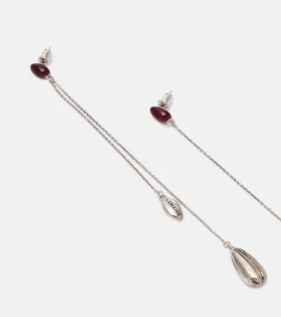 Lemaire Asymmetric Girasol Earrings In Silver