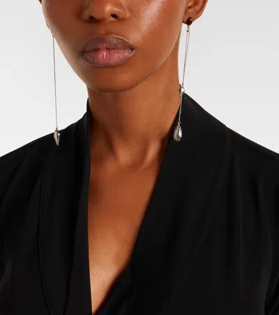 Lemaire Asymmetric Girasol Earrings In Silver